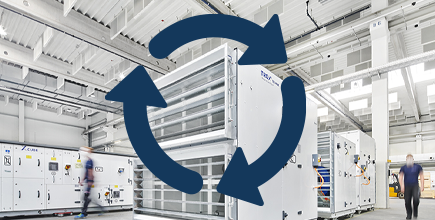 Klimaneutral bis 2024 TROX X-Cube Produktion