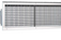 Steel grille with actuator for temperature dependant air direction control
